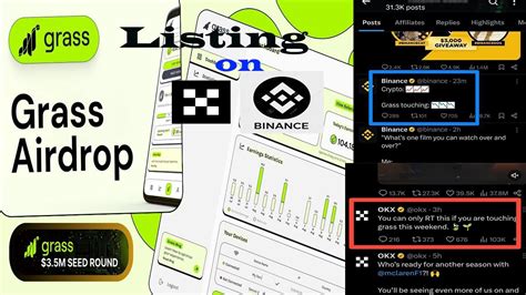 Grass Listing On Binance Okx How To Mine Grass Token In Mobile