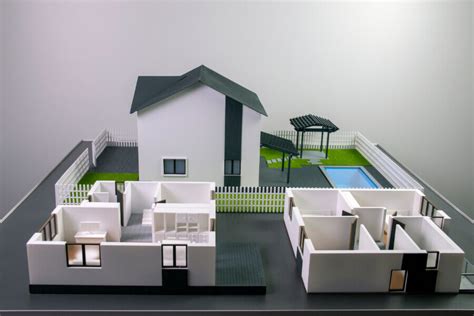 Villa Model With Swimming Pool Architectural Models