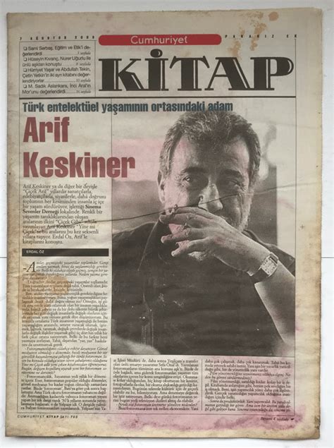 Cumhuriyet Kitap Gazetesi A Ustos T Rk Entelekt El Ya Am N N