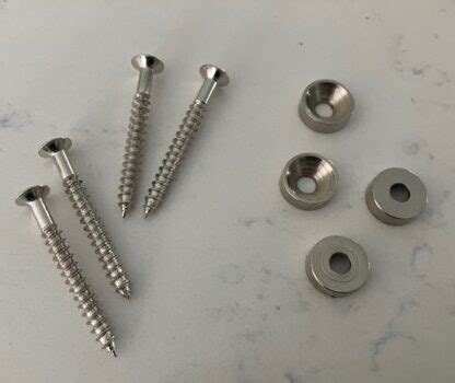 Neck Mounting Ferrules Screws Silver Southern Tonewoods