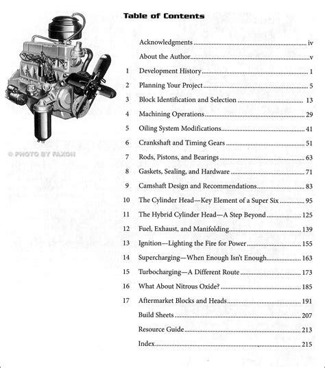 Chevrolet Inline 6 Cylinder Power Manual 194 215 230 250 292 Engines 2nd Edition