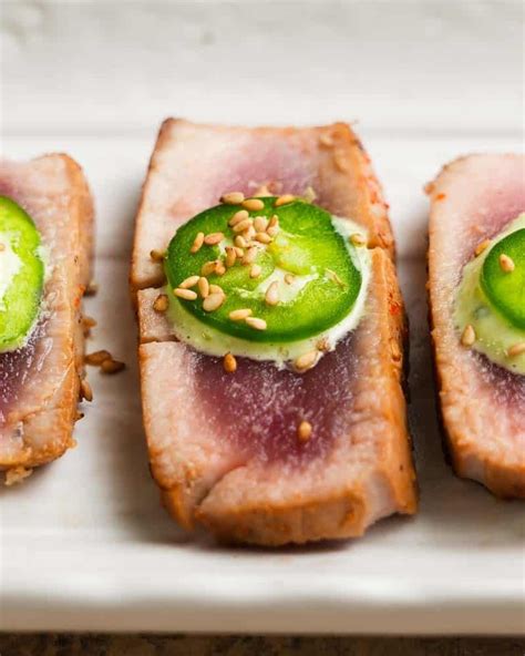 Marinated Ahi Tuna With Ginger Scallion Aioli Lindsey Eats