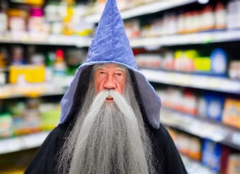 Photo Of Gandalf Wearing Wizard Hat Stacking Stable Diffusion Openart