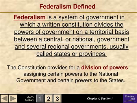 American Government Federalism © 2001 By Prentice Hall Inc Ppt Download