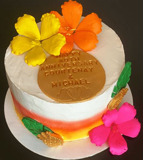 Hibiscus Birthday Cake Ideas Images (Pictures)