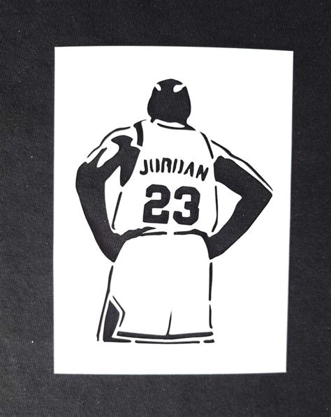 Michael Jordan Silhouette Schablone - Etsy Schweiz