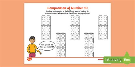 Composition Of Number 10 Worksheet Profesor Hizo