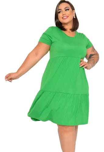 Vestido Plus Size Ciganinha Rodado Babado Marias Promo O Mercadolivre