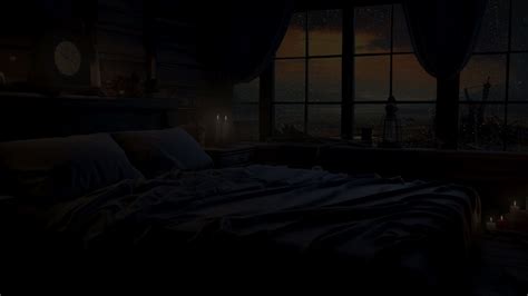 Rainy Night Retreat Candlelight By The Window With Endless River Views