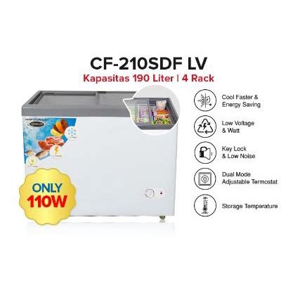 Jual Chest Freezer Sliding Kaca L F Sdf Lv Frigigate Shopee