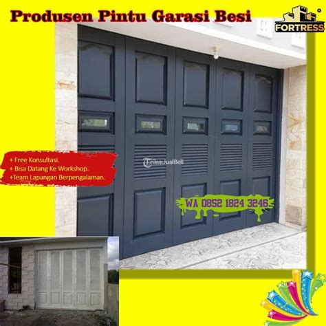 Bengkel Las Pintu Garasi Besi Geser Fortress Bisa Custom Ukruan Di