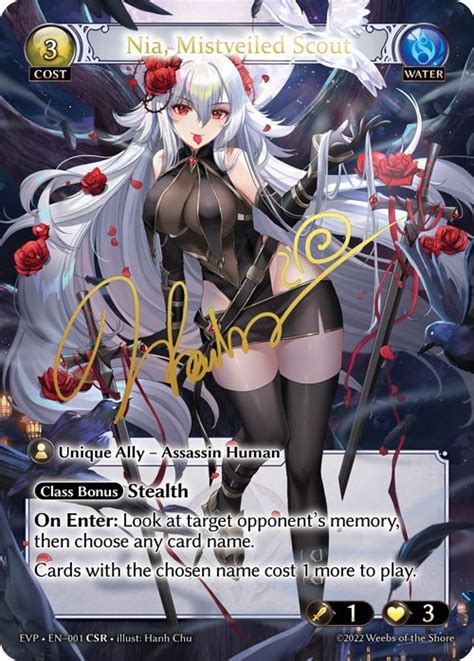 Nia Mistveiled Scout Dawn Of Ashes Event Pack Grand Archive TCG