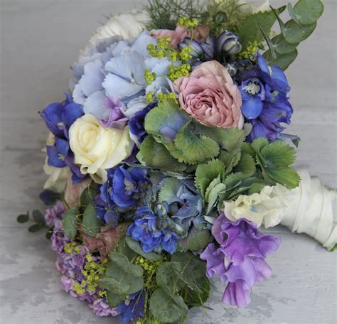 The Flower Magician: Blue & Lavender Wedding Bouquet