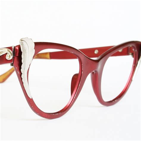 Red Tura Vintage Cat Eye Glasses Or Sunglasses Frames