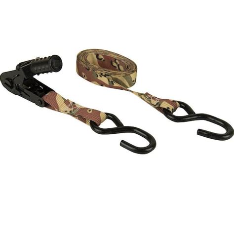 Keeper 1 In X 12 Ft 500 Lbs Desert Camo Ratchet Tie Down Strap 4