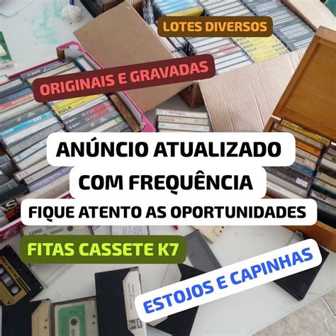 FITA CASSETE FITAS CASSETTE K7 DIVERSOS TÍTULOS E MODELOS ORIGINAL E