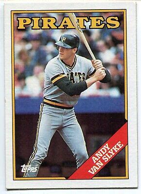 Topps Baseball Card Andy Van Slyke Pittsburgh Pirates Ebay