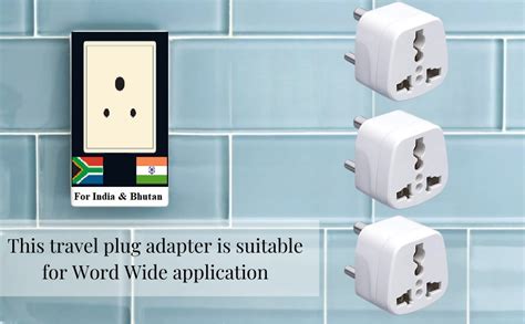 Vadda Bai Pin Type D Travel Adapter Plug Traveller Conversion Plug