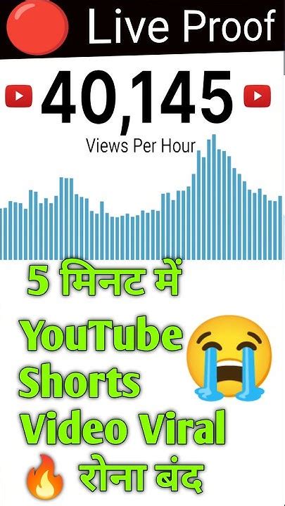 🔴 Live Proof 5 मिनट में Youtube Shorts Video Viral🔥 रोना बंद 😭