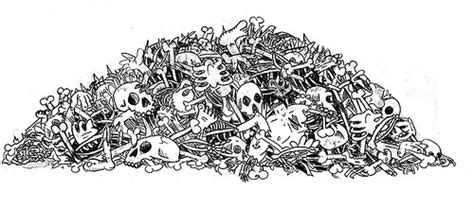 Skull Pile Drawing at PaintingValley.com | Explore collection of Skull ...