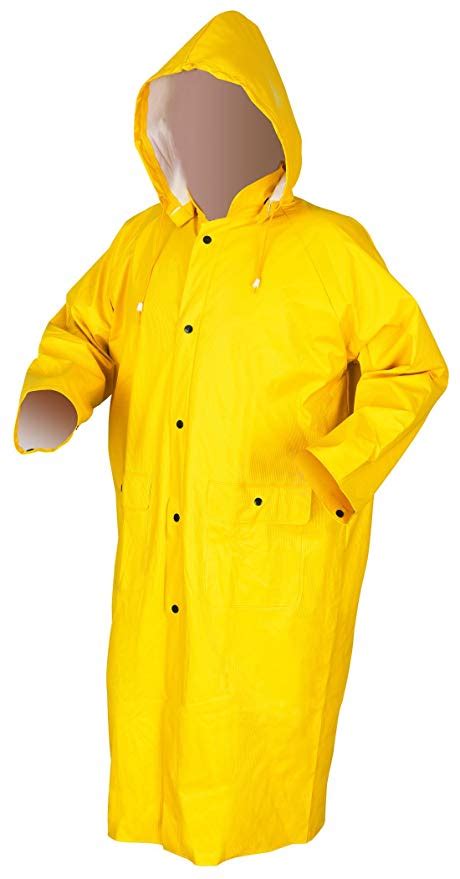 Pvc Nylon Rain Coat Safetyfirst