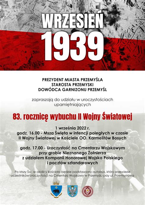 Zaproszenie Rocznica Wybuchu Ii Wojny Wiatowej Powiat