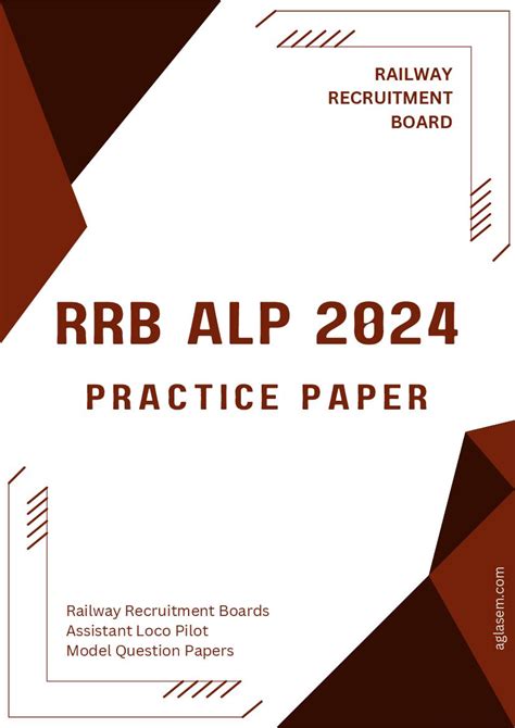 Rrb Alp Model Paper 2024 In English Set 1