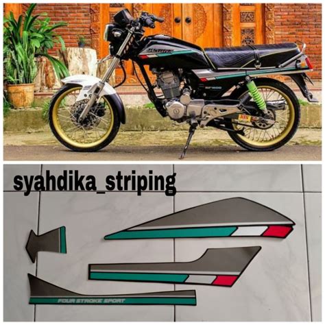 Jual STIKER STRIPING LIS BODY HONDA GL PRO SERIES THN 1992 GL PRO BLACK