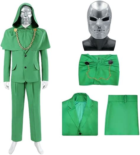 Amazon DEZEXHOM Dr Doom Costume With Mask Adult Men Halloween