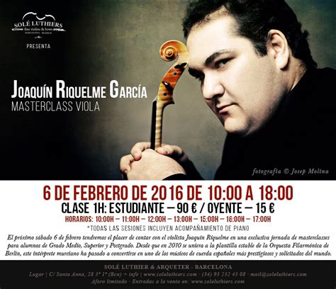 Masterclass de viola de Joaquín Riquelme en Barcelona Deviolines