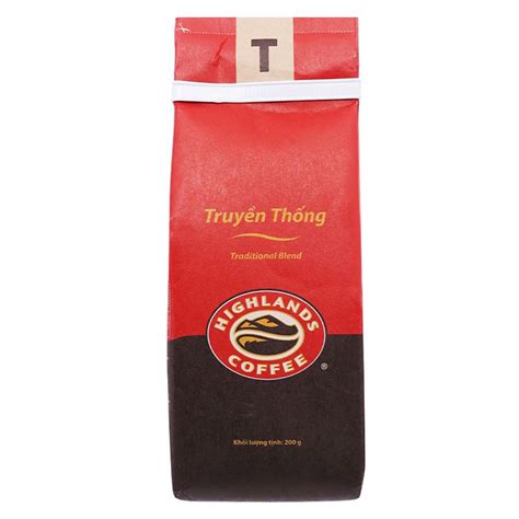 Cà Phê Rang Xay Highlands Coffee Truyền Thống 200g Giá Tốt