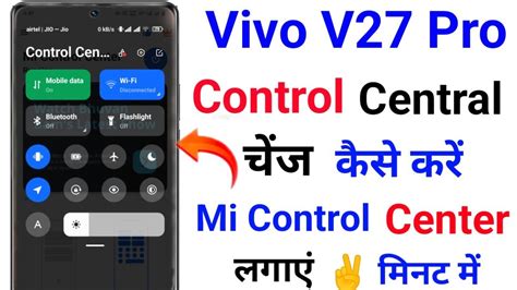 Vivo V27 Pro Control Center Change Kaise Kare How To Add Mi Control