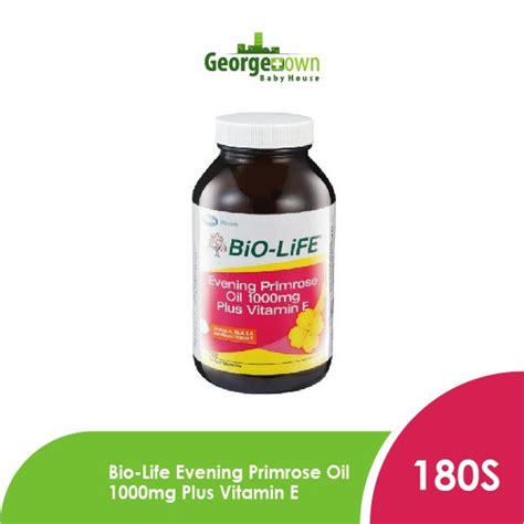 Bio Life Evening Primrose Oil Mg Plus Vitamin E S Gtg