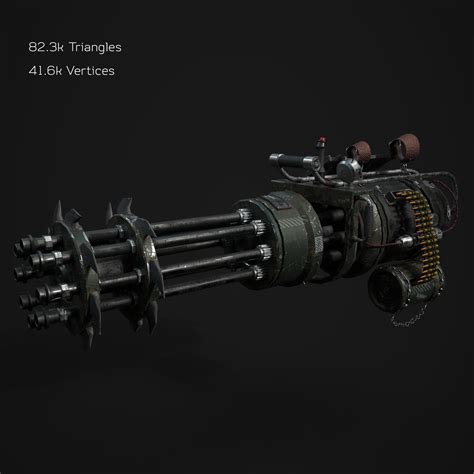 Artstation Steampunk Minigun