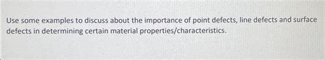 Solved Use some examples to discuss about the importance of | Chegg.com