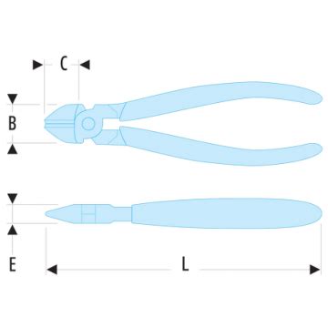 A Pince Coupante Facom Diagonale Compact Coupe Axiale Mm