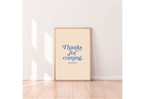 Thanks for Coming-digital Prints-wall Art Print-typography Art-downloadable Print-bar Art Prints ...