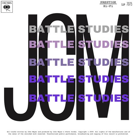 John Mayer - Battle Studies : r/freshalbumart