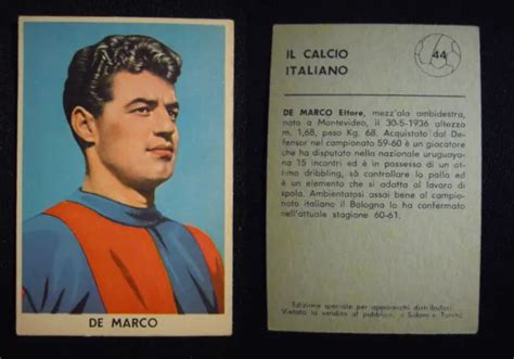 FIGURINA SIDAM IL Calcio Italiano 1960 61 De Marco Bologna N 44