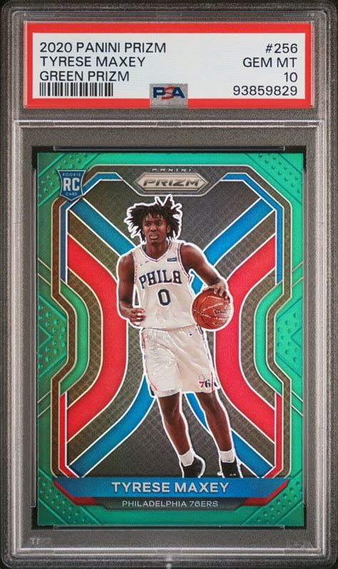 Tyrese Maxey 2020 Prizm 256 Green Price Guide Sports Card Investor