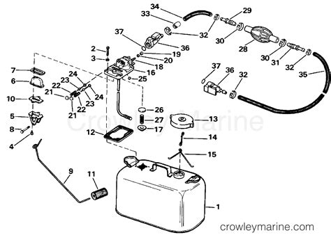 Fuel Tank With Gauge Outboard E Elcdc Crowley Marine