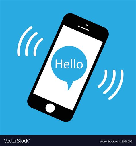 Phone ringing Royalty Free Vector Image - VectorStock