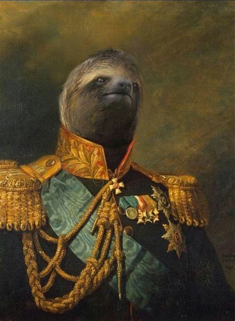 General Slothington General Of The Sloth Army In The Great Sloth Civil