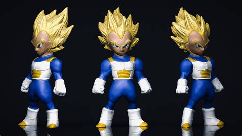 Archivo Stl Vegeta Dragon Ball Imprimible Dmodelo Para Descargar Y