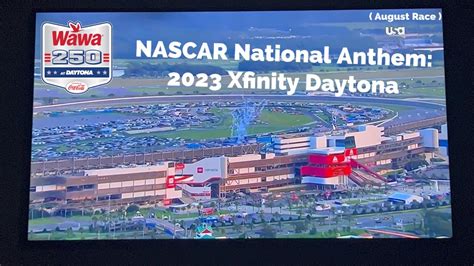 National Anthem For NASCAR Xfinity Series 2023 Wawa 250 YouTube