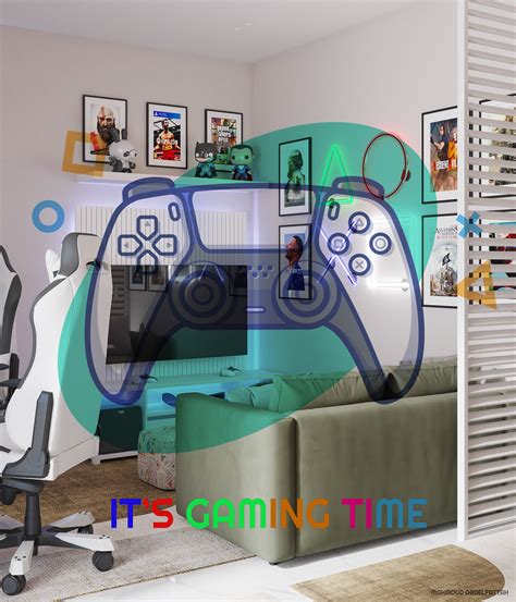 Gaming Room interior design on Behance