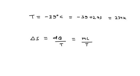 Solved Using Data From Chapter Find The Entropy Increase In Kg