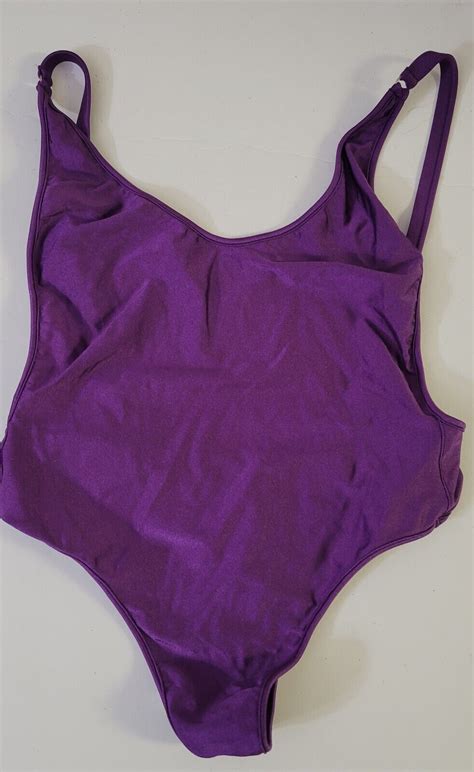 Wicked Weasel Swimsuit 1 Pieace Thong Purple Small NE Gem