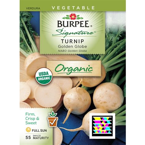 Burpee Turnip Organic Vegetable Seed Packet At