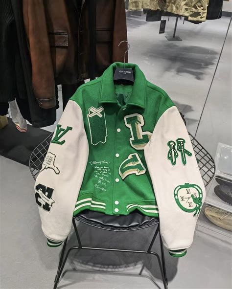 Green Louis Vuitton Varsity Jacket Mlj